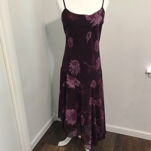 Jones Wear Formal Burgundy Floral Dress Size 12